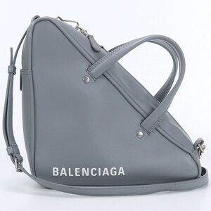 Balenciaga Gray Triangle Crossbody Bag